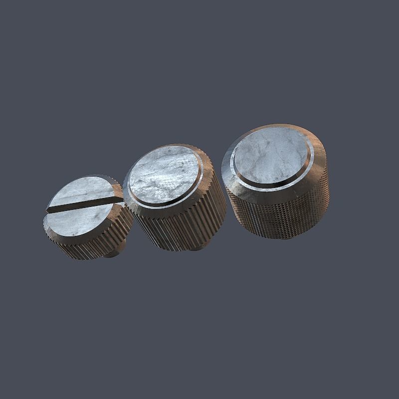 Collection of screws nuts and bolts 3D model_20