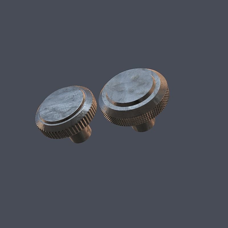 Collection of screws nuts and bolts 3D model_25