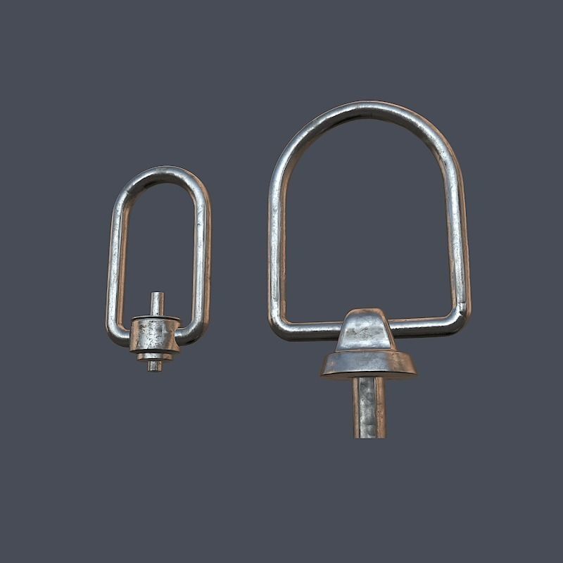 Collection of screws nuts and bolts 3D model_28