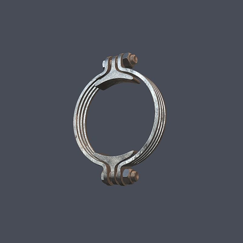 Collection of screws nuts and bolts 3D model_36