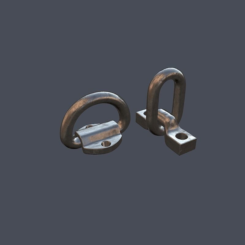 Collection of screws nuts and bolts 3D model_30