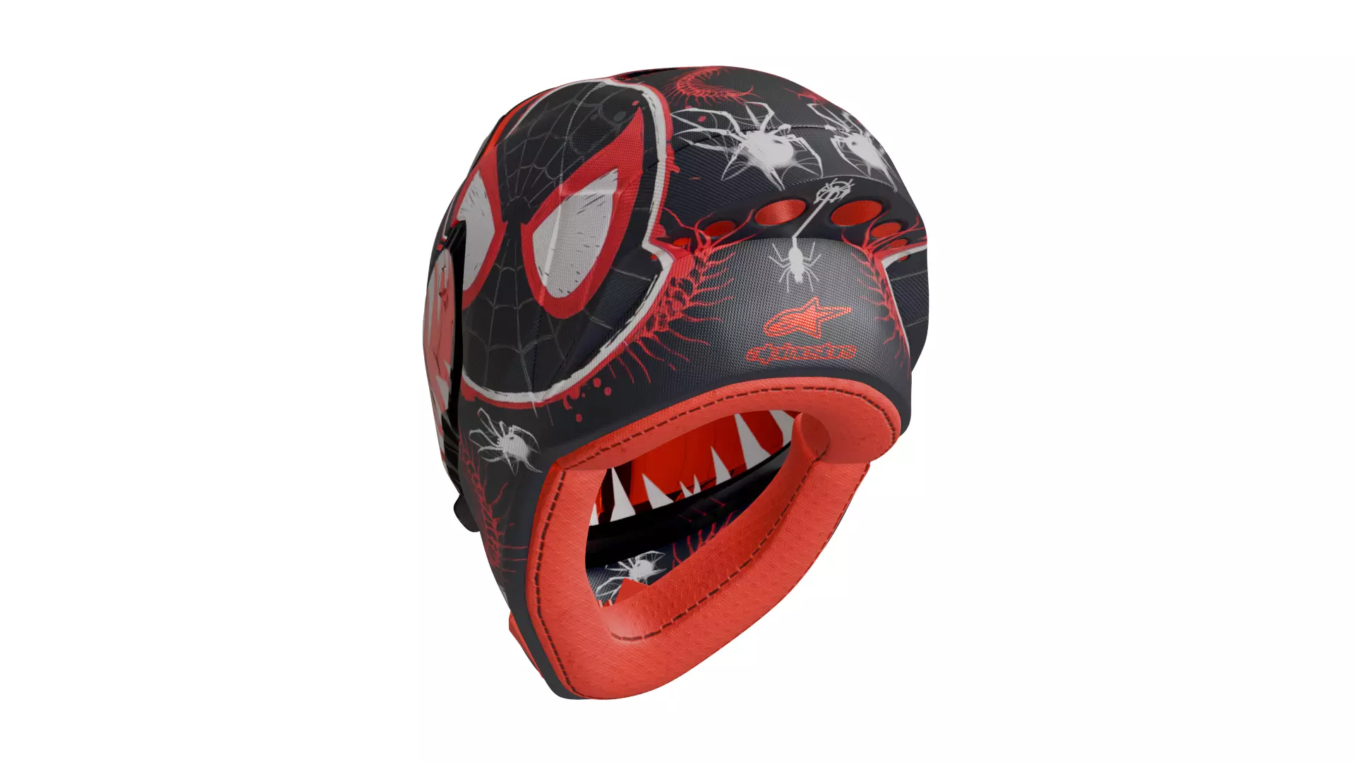 Spider Verse Helmet 3D model_29
