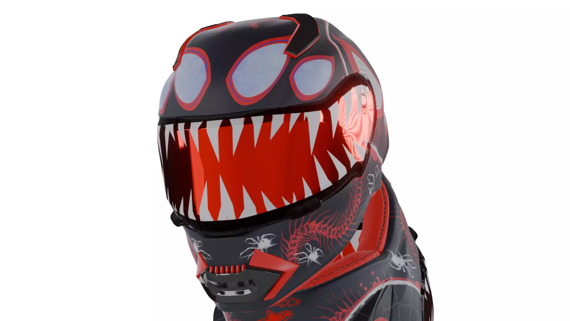Spider Verse Helmet 3D model_90