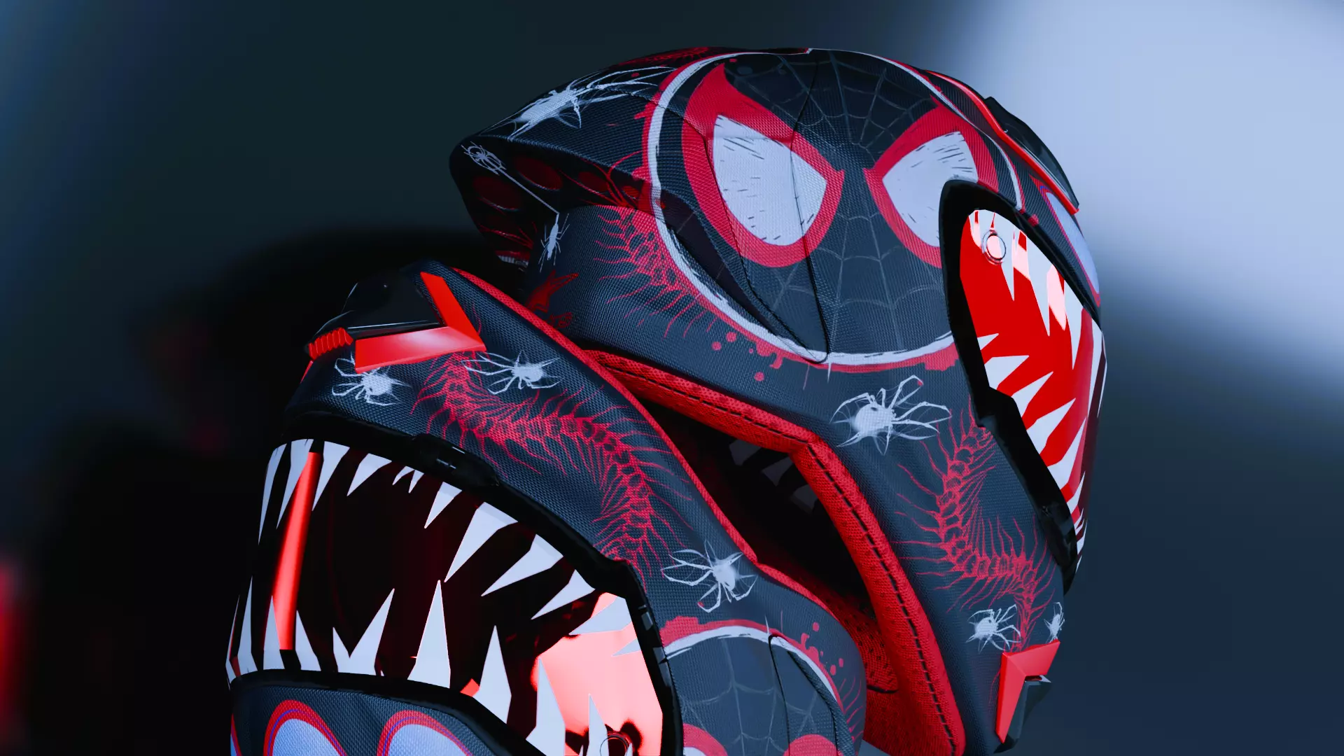 Spider Verse Helmet 3D model_3