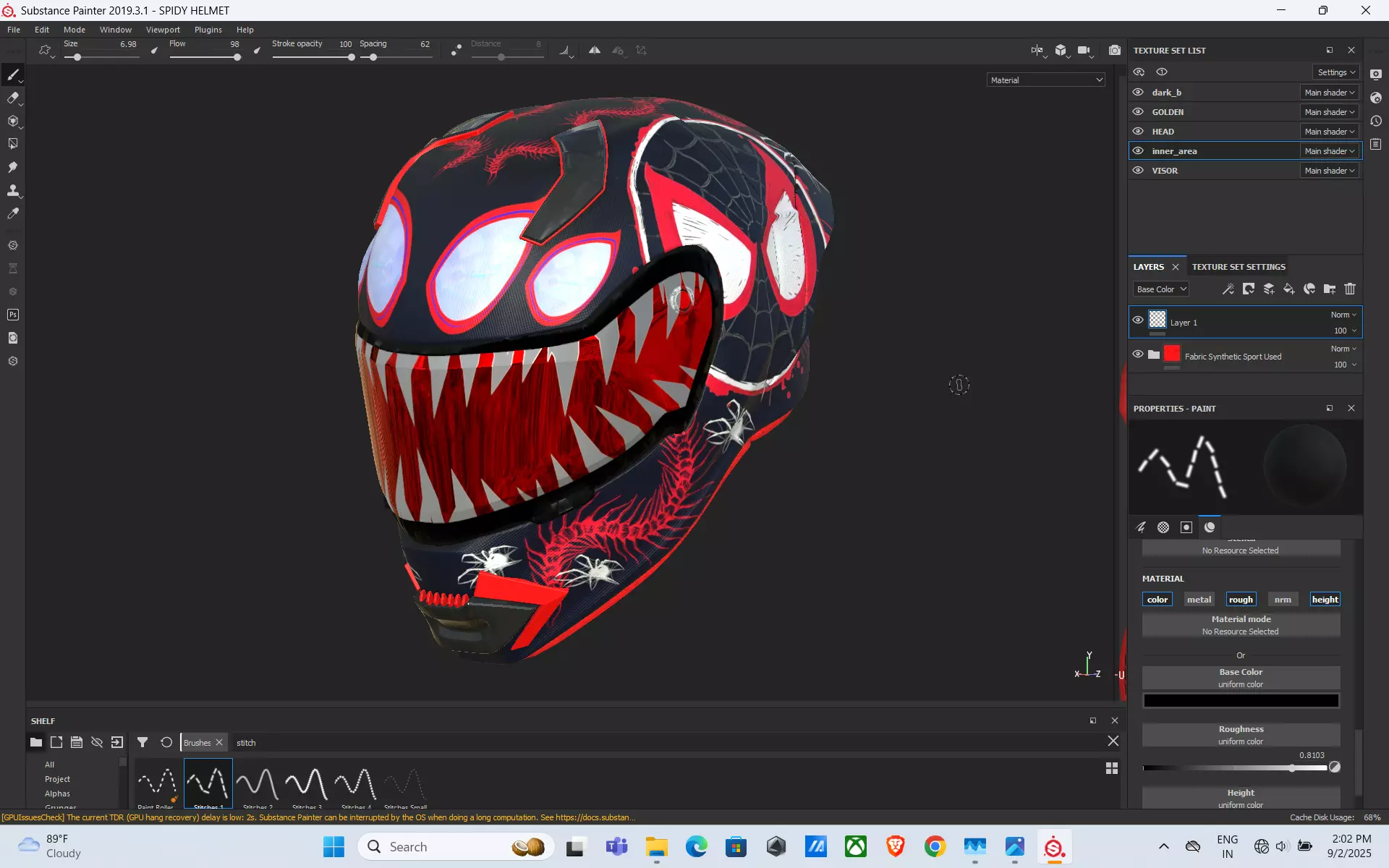 Spider Verse Helmet 3D model_4
