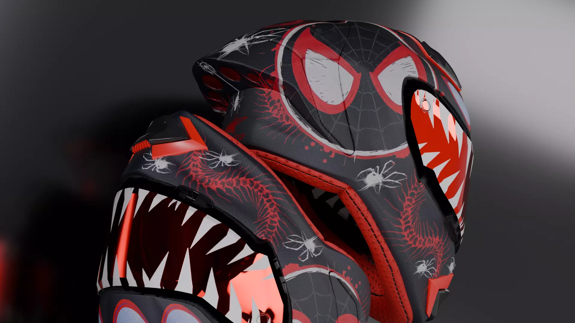 Spider Verse Helmet 3D model_7