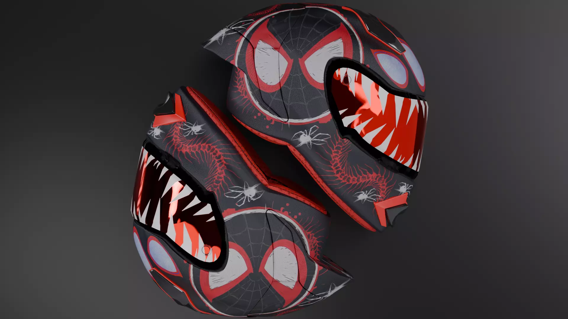Spider Verse Helmet 3D model_12