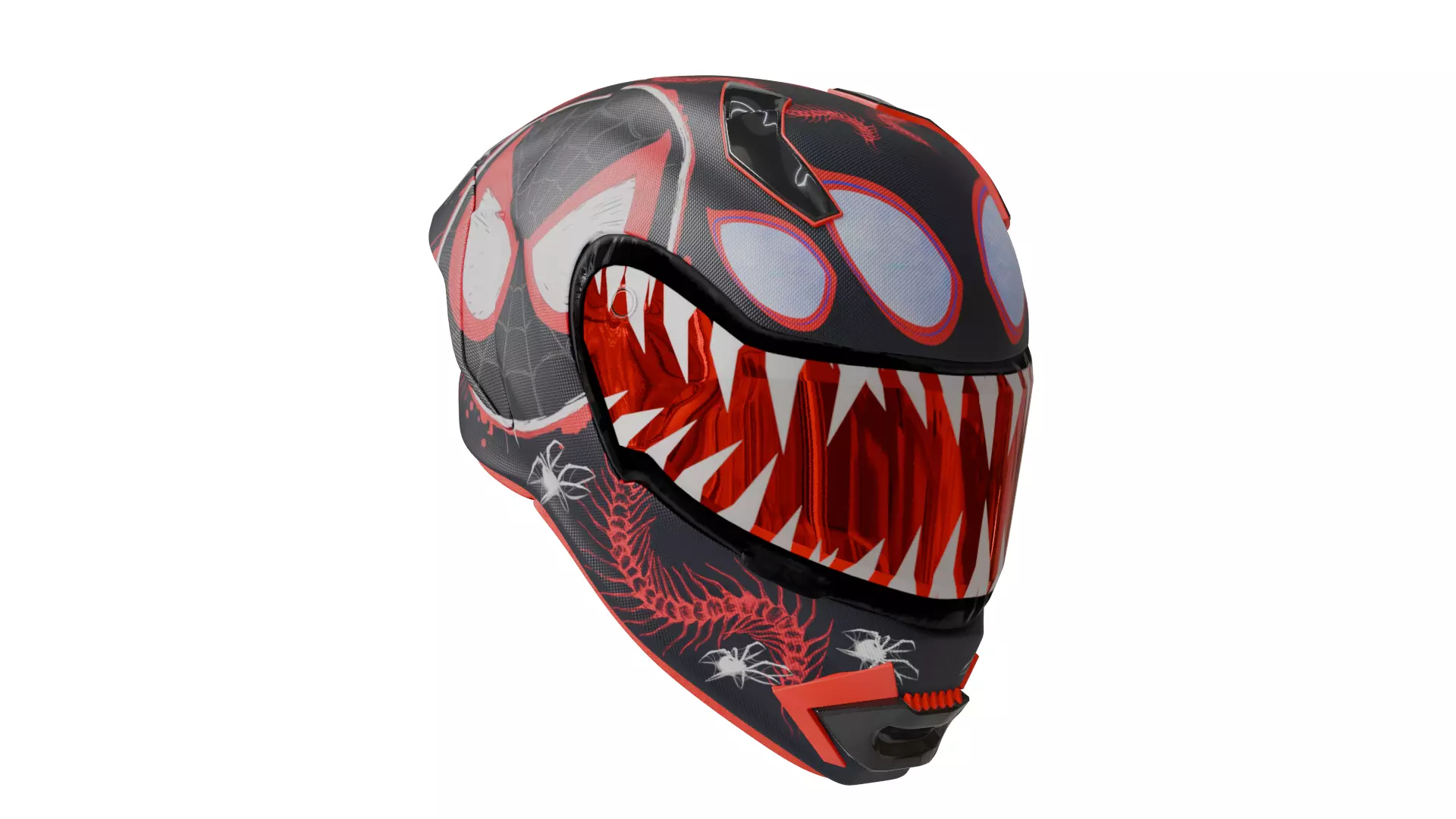 Spider Verse Helmet 3D model_38