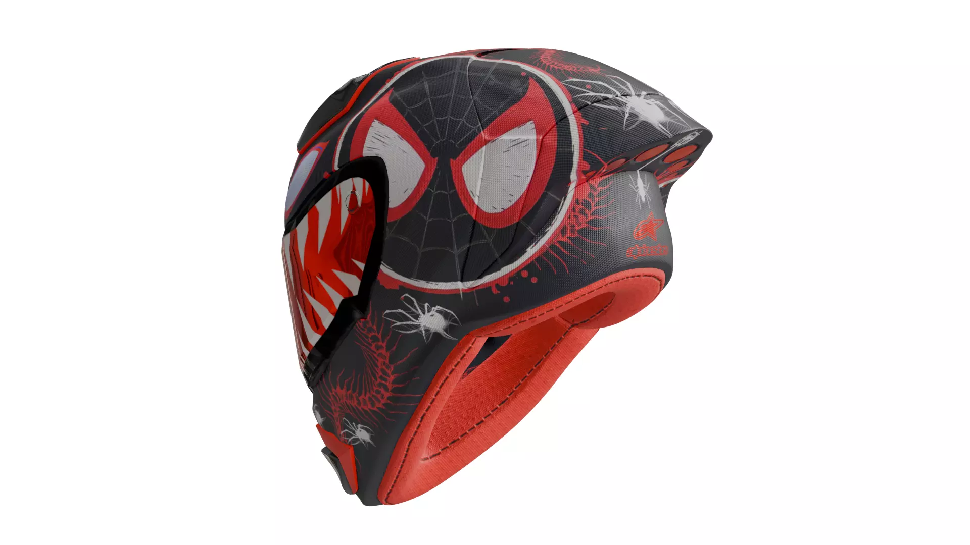 Spider Verse Helmet 3D model_26