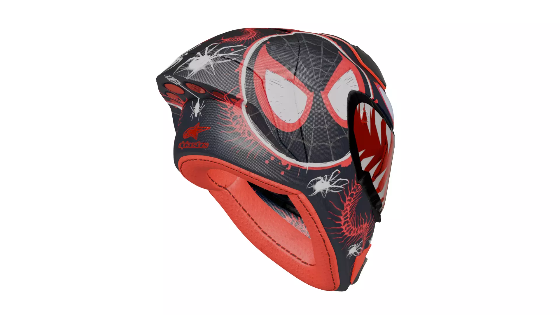 Spider Verse Helmet 3D model_36