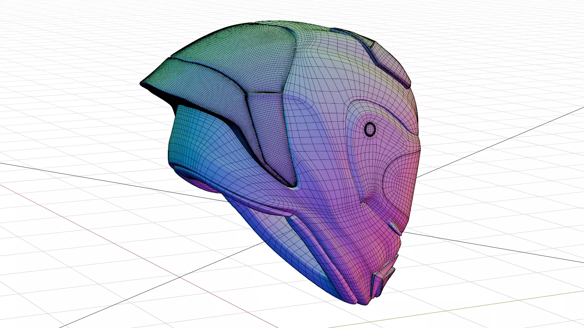 Spider Verse Helmet 3D model_86