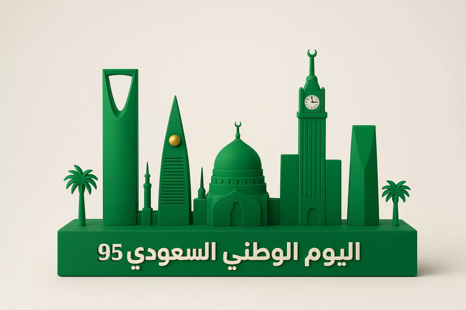 Saudi National Day 3D Model 3D print model_0