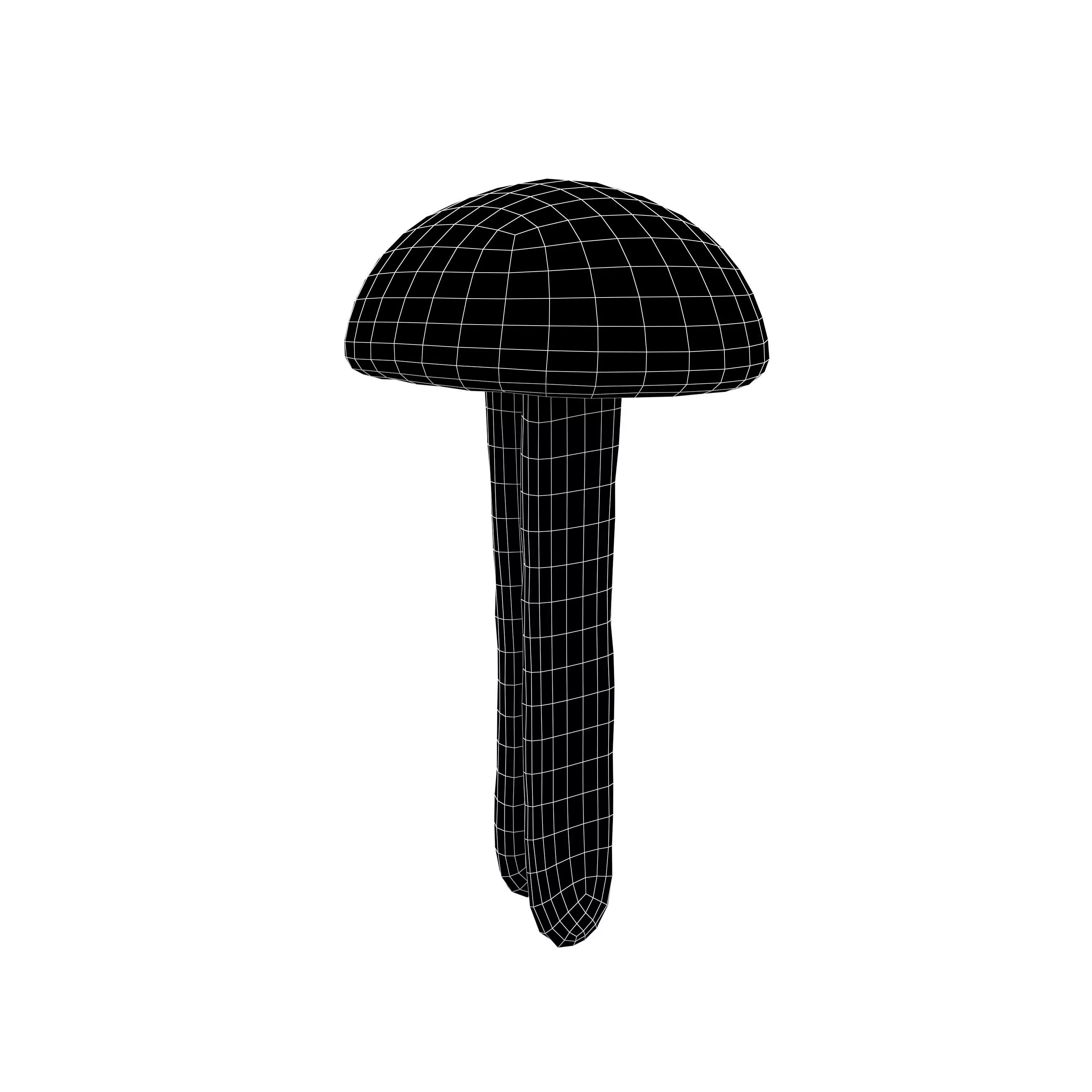 Round Head Nails v1 003 Low-poly 3D model_4