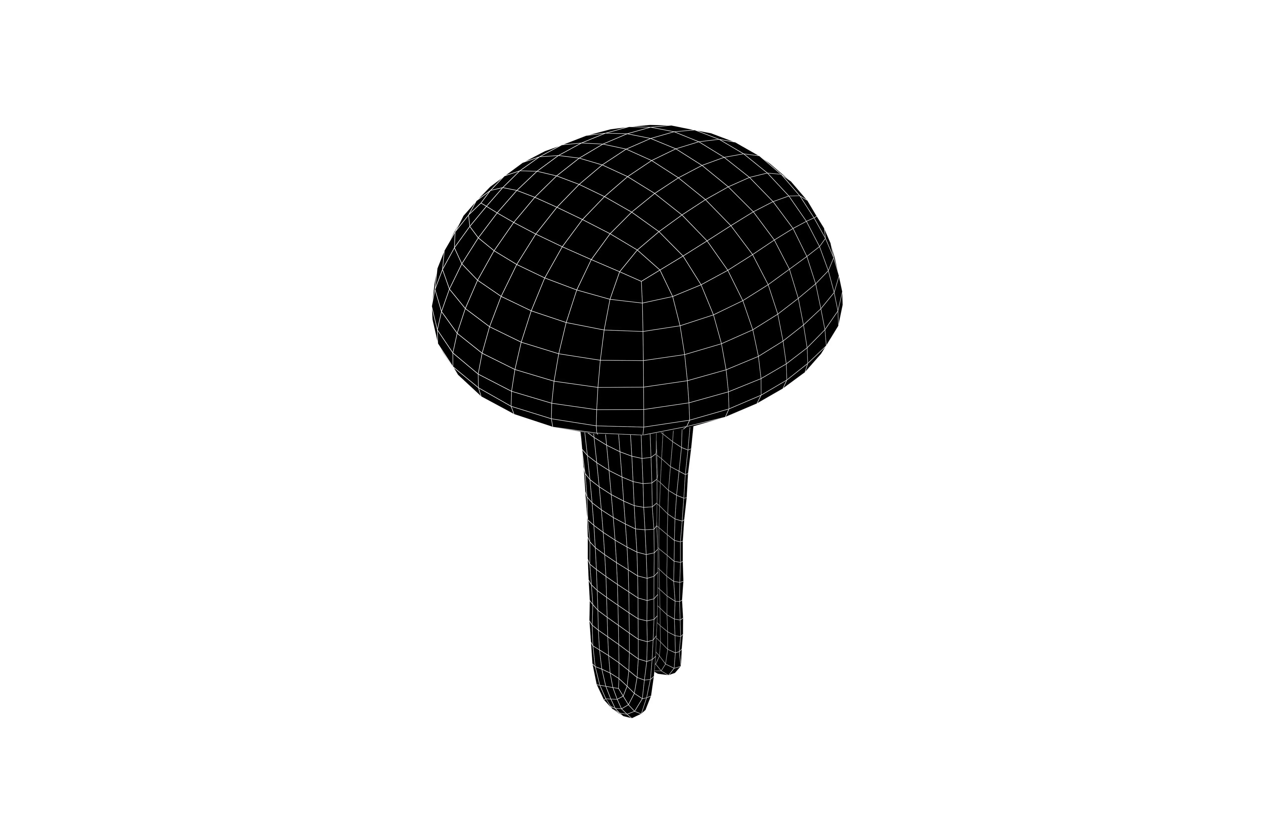 Round Head Nails v1 004 Low-poly 3D model_6