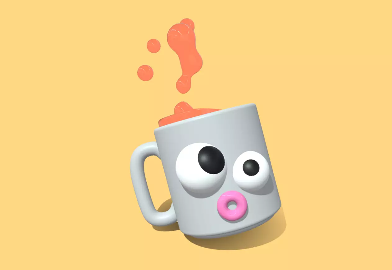 Oops Mug is Falling 3D model_29