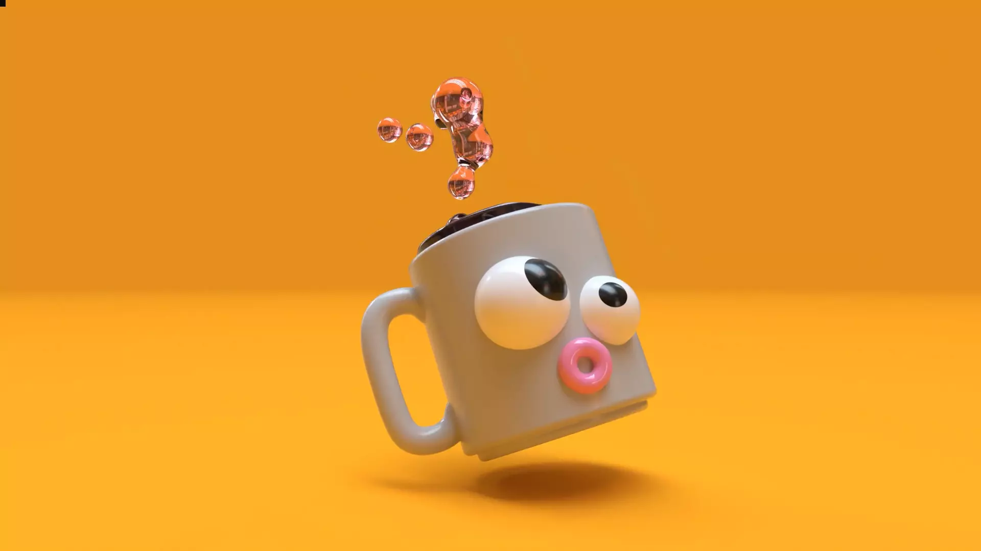 Oops Mug is Falling 3D model_2