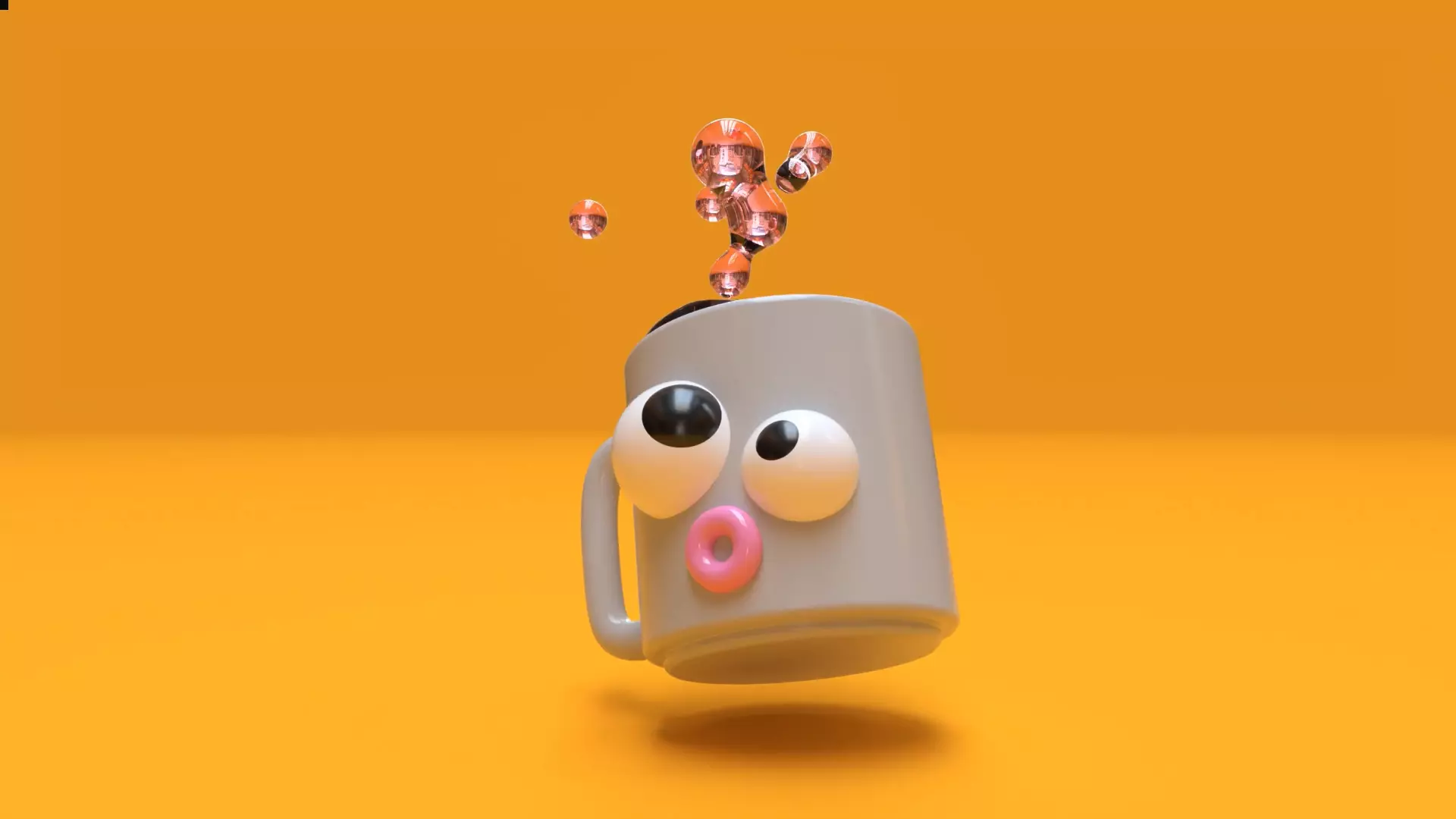 Oops Mug is Falling 3D model_3
