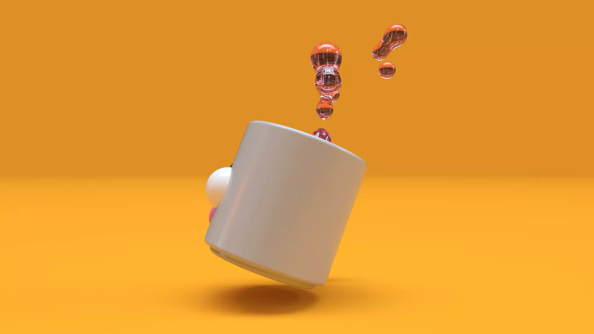 Oops Mug is Falling 3D model_4