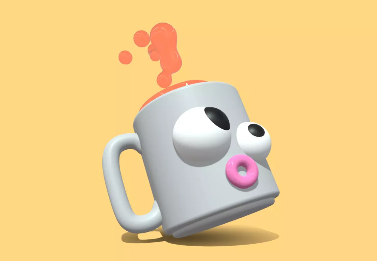 Oops Mug is Falling 3D model_31