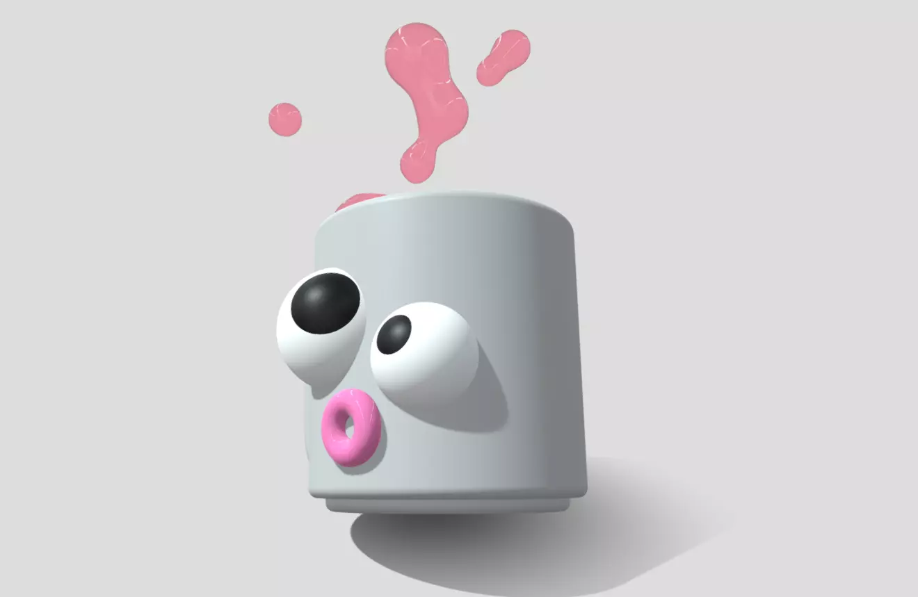 Oops Mug is Falling 3D model_24