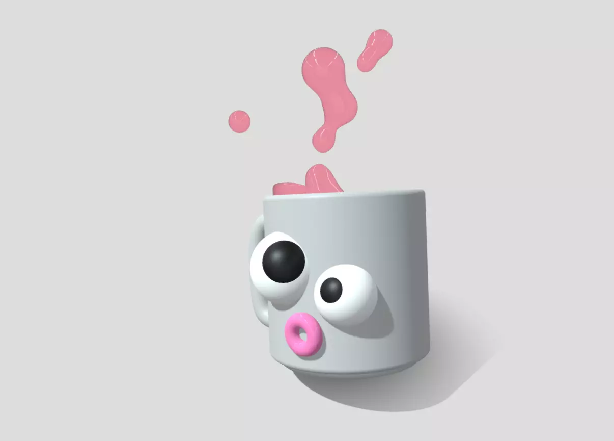 Oops Mug is Falling 3D model_28