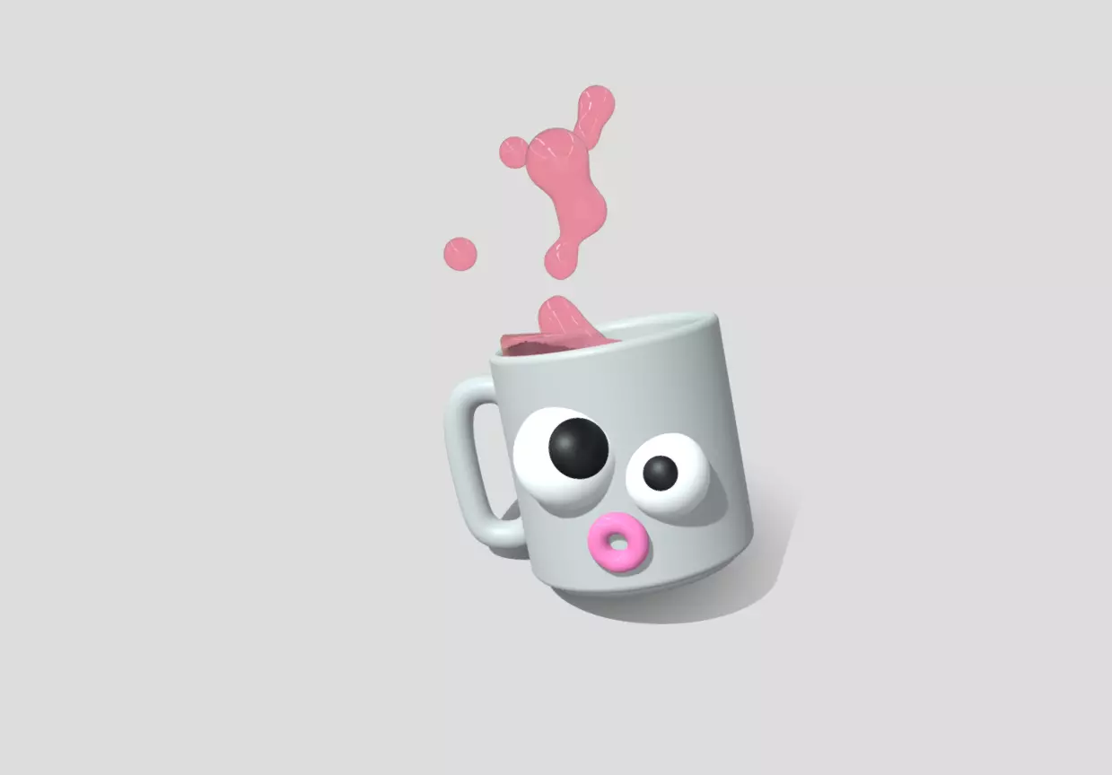 Oops Mug is Falling 3D model_27