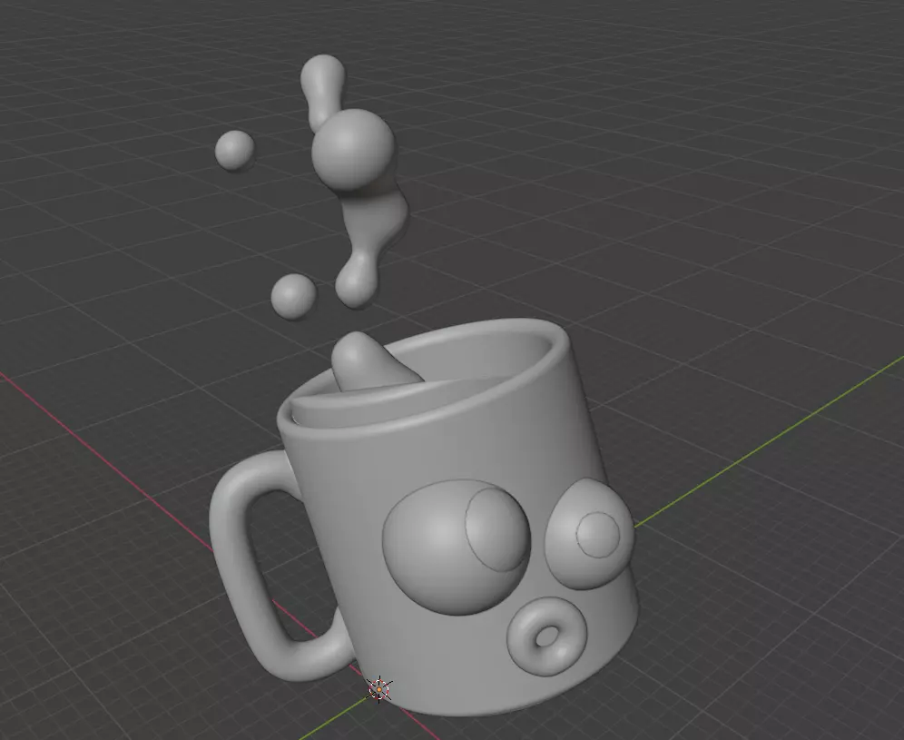 Oops Mug is Falling 3D model_7