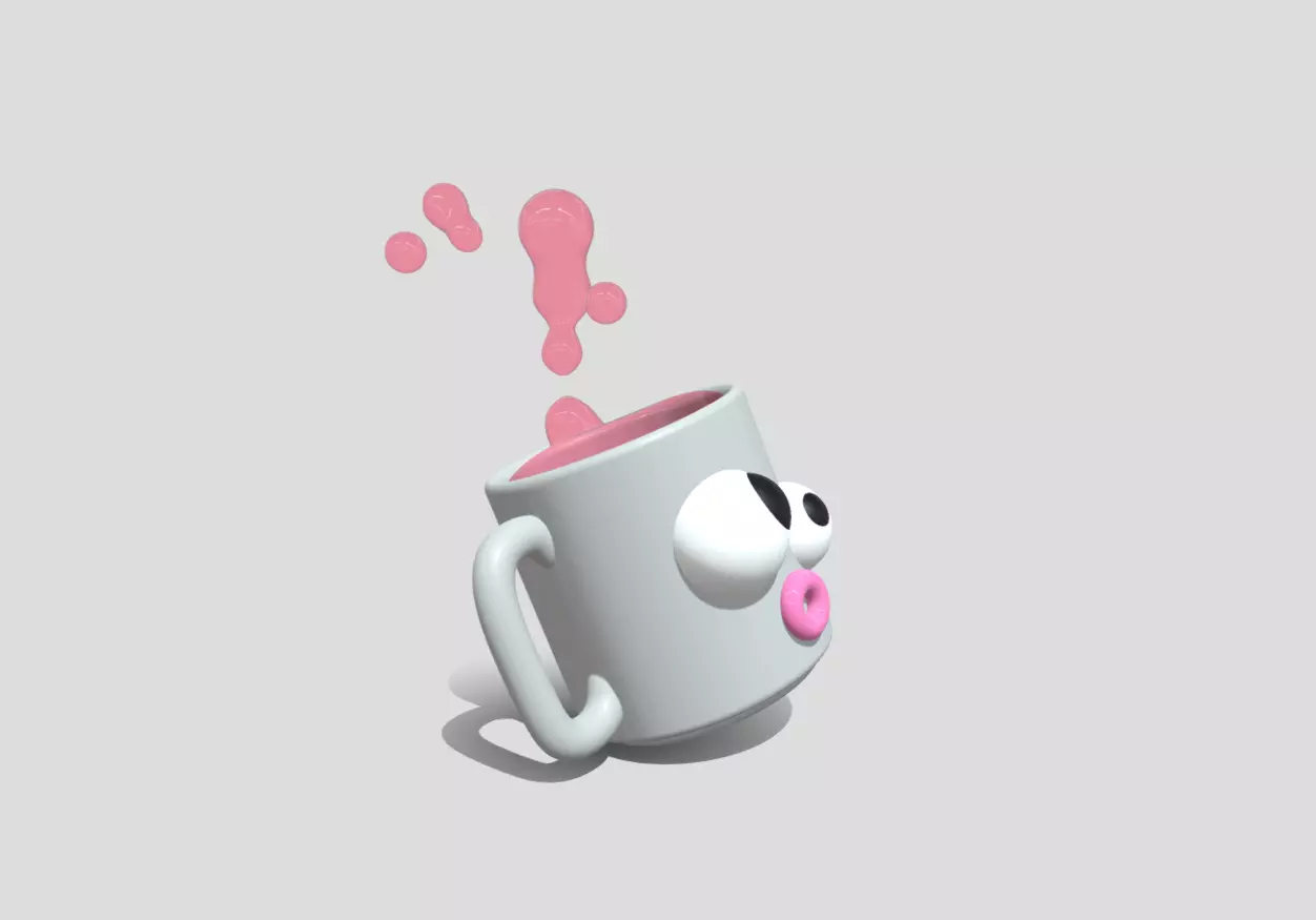 Oops Mug is Falling 3D model_26