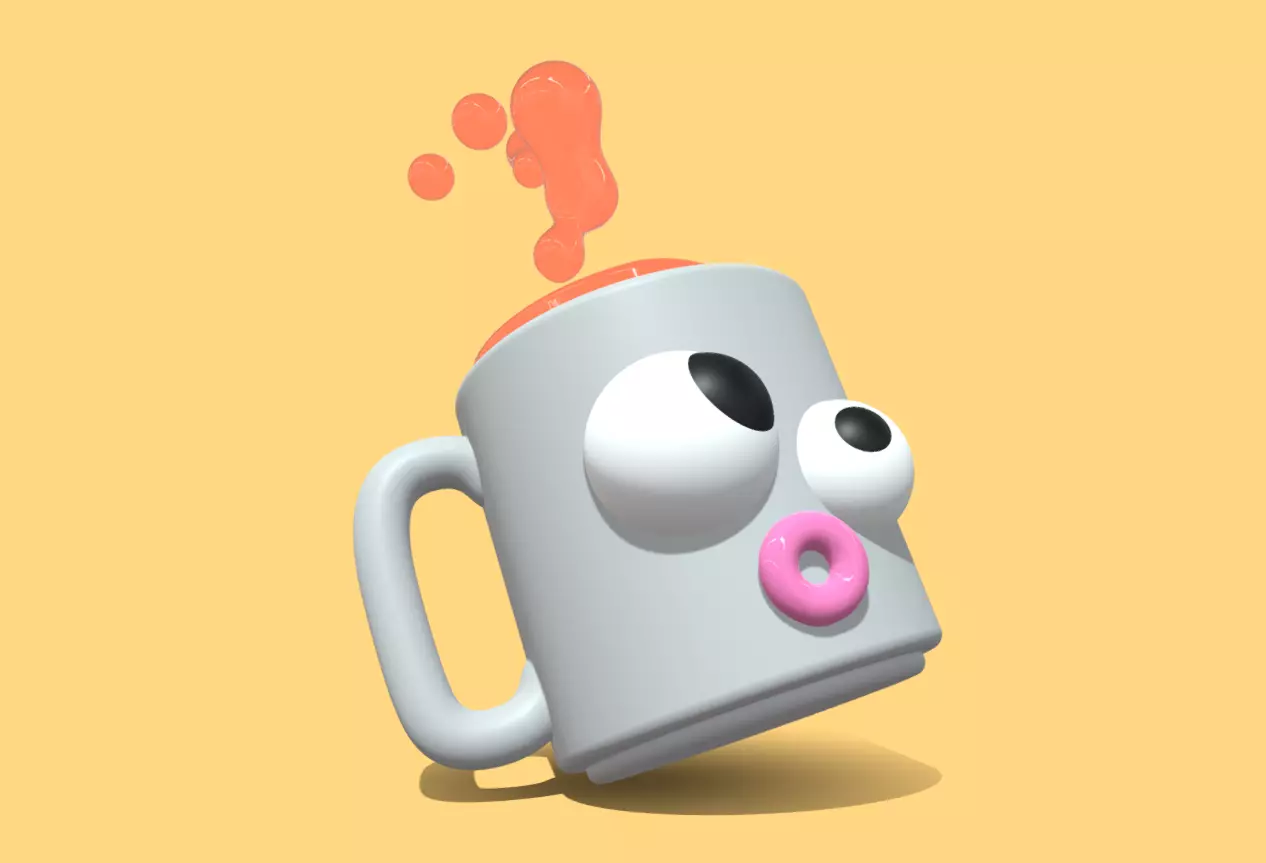 Oops Mug is Falling 3D model_30