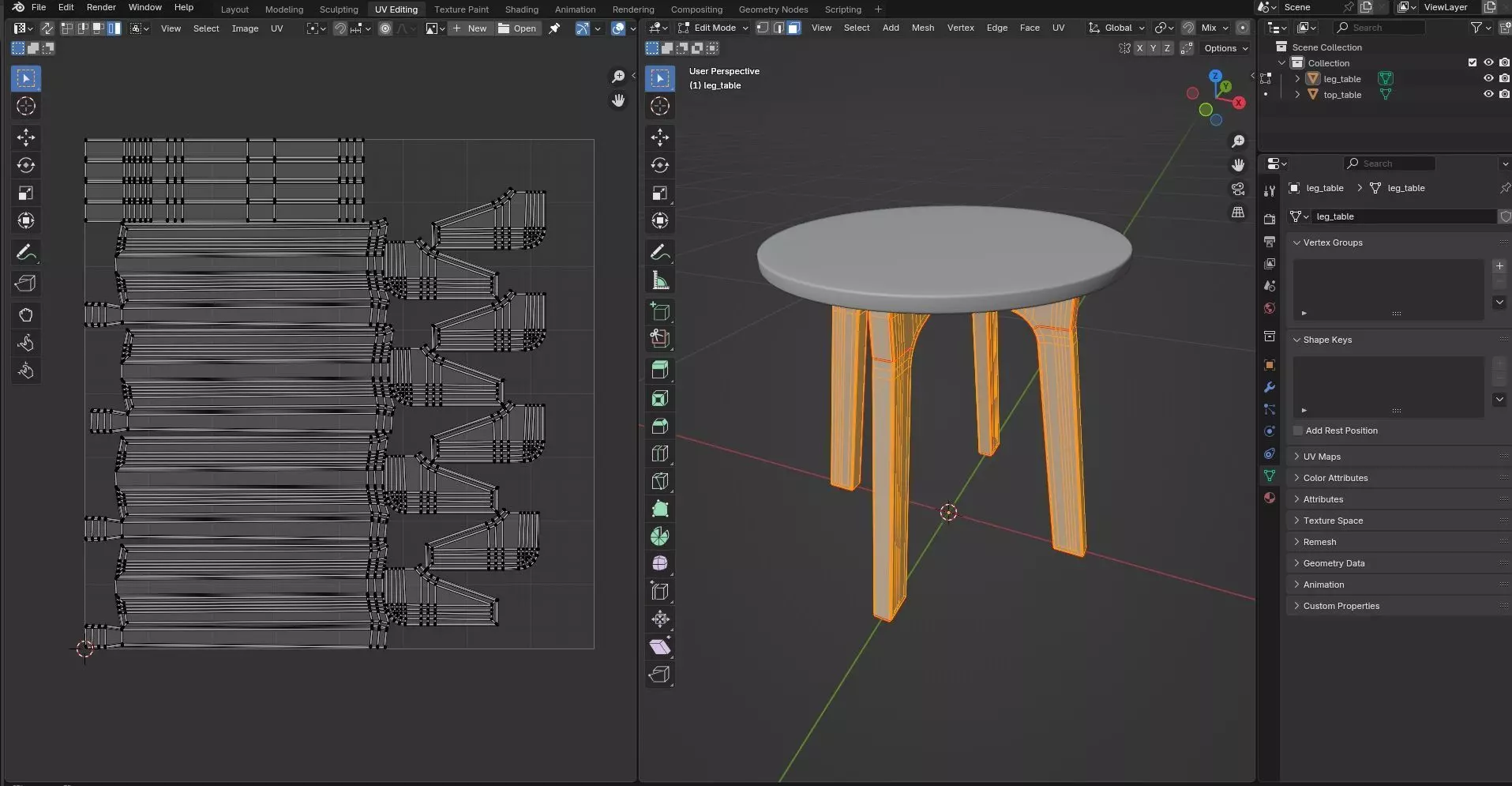 Round Table CG35 3D model_9
