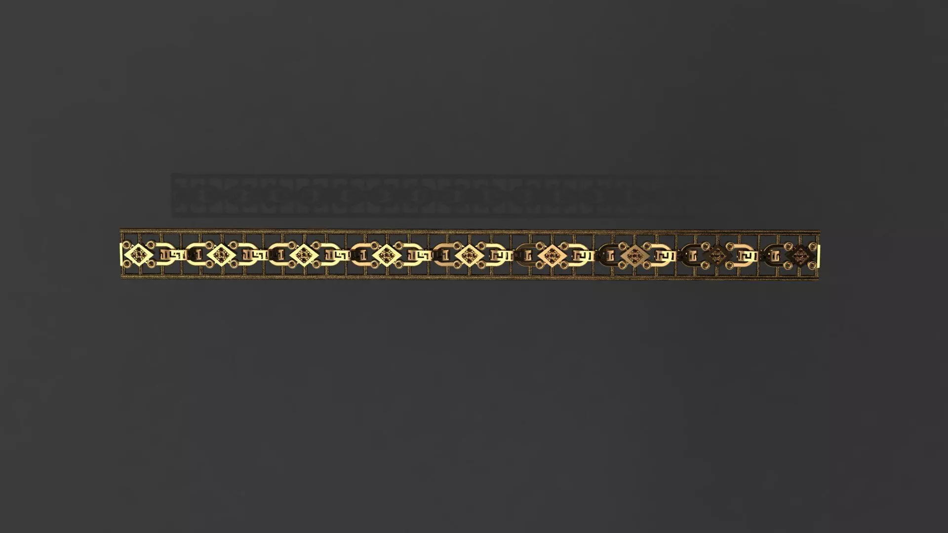 Greek Key Pattern Cuff Bracelet Bangle - 3D Print Jewelry Model 3D print model