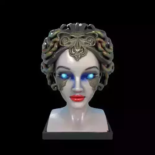 2087  Medusa Gorgon Head 3D Model  magic