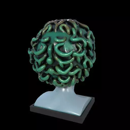 2087  Medusa Gorgon Head 3D Model  magic 3D print model_5