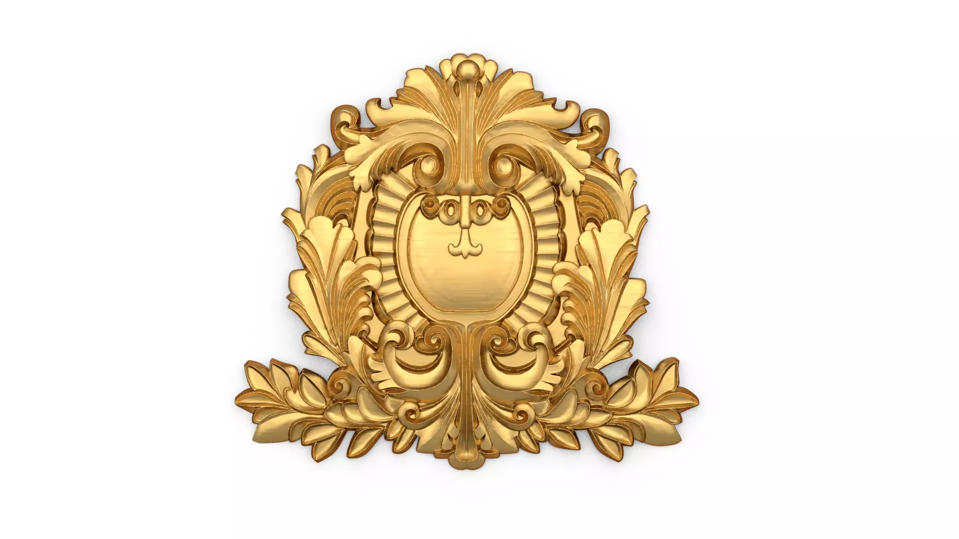 Cartouche classic decorative ornament cnc 3d printing stl 09 3D print model_0