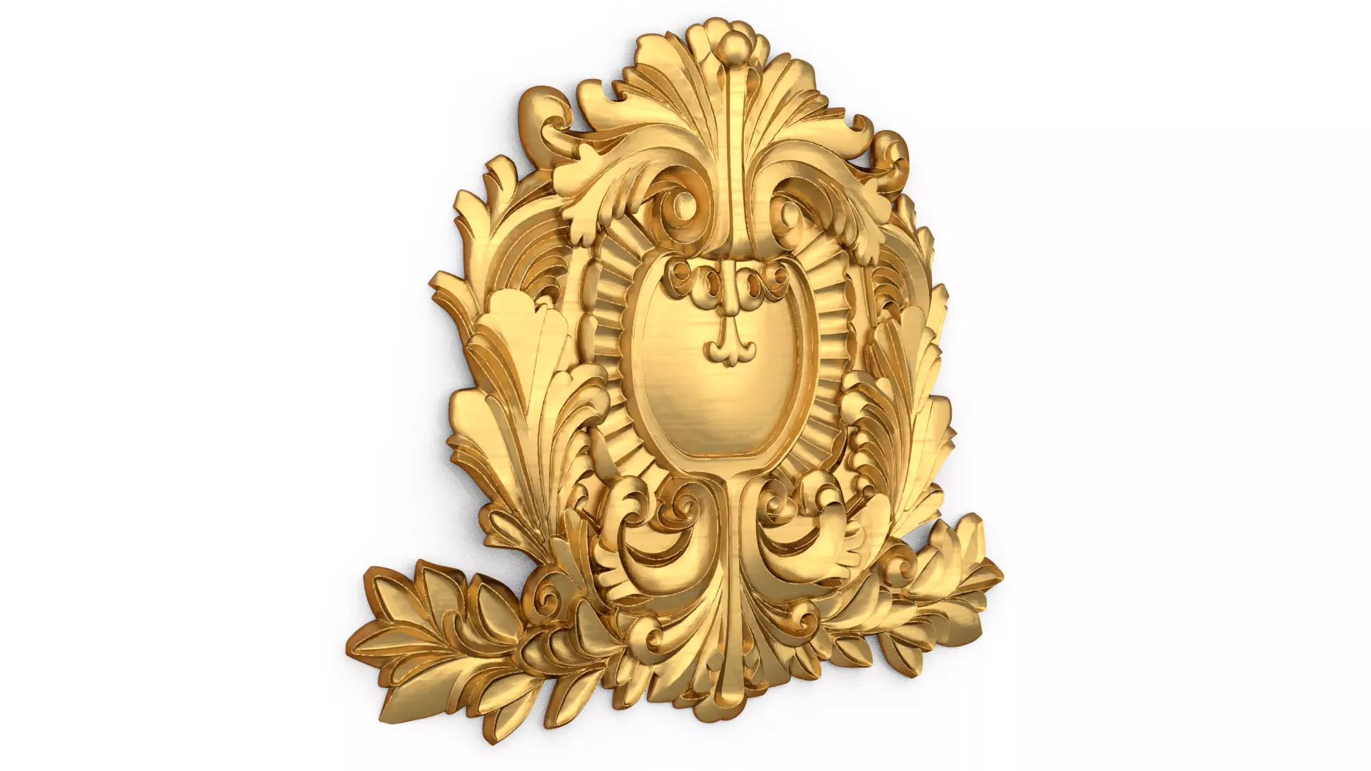 Cartouche classic decorative ornament cnc 3d printing stl 09 3D print model_1