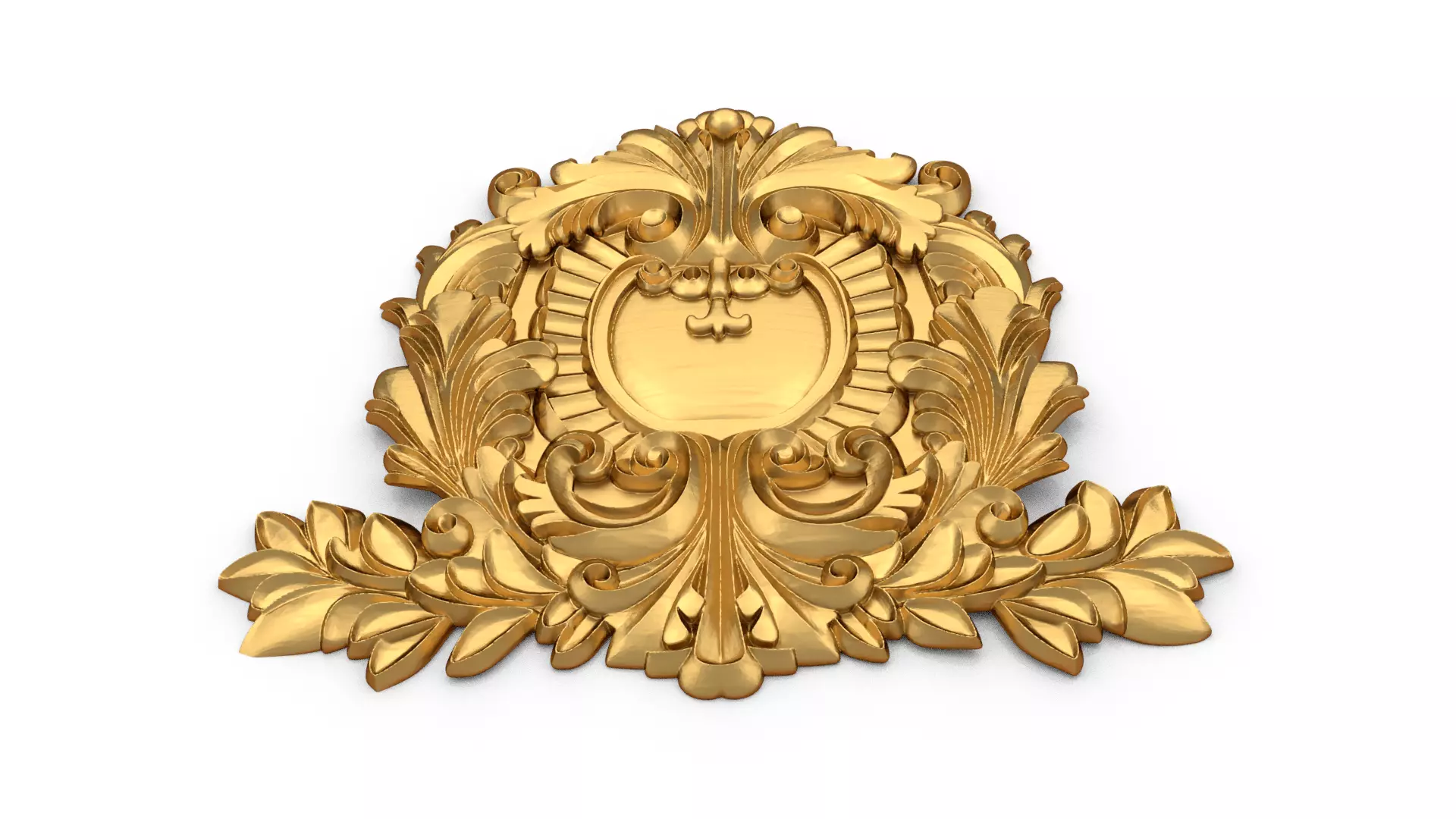 Cartouche classic decorative ornament cnc 3d printing stl 09 3D print model_4