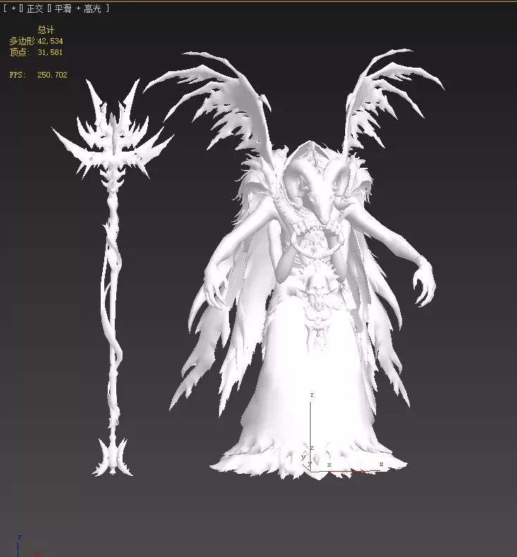 sheep-headed wizard Low-poly 3D model_23