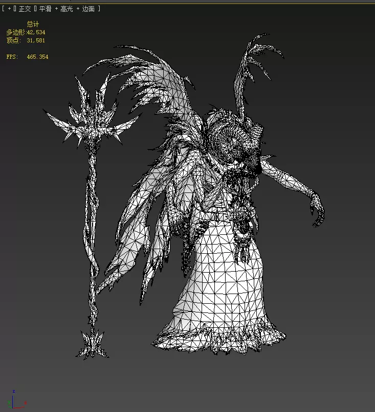 sheep-headed wizard Low-poly 3D model_29