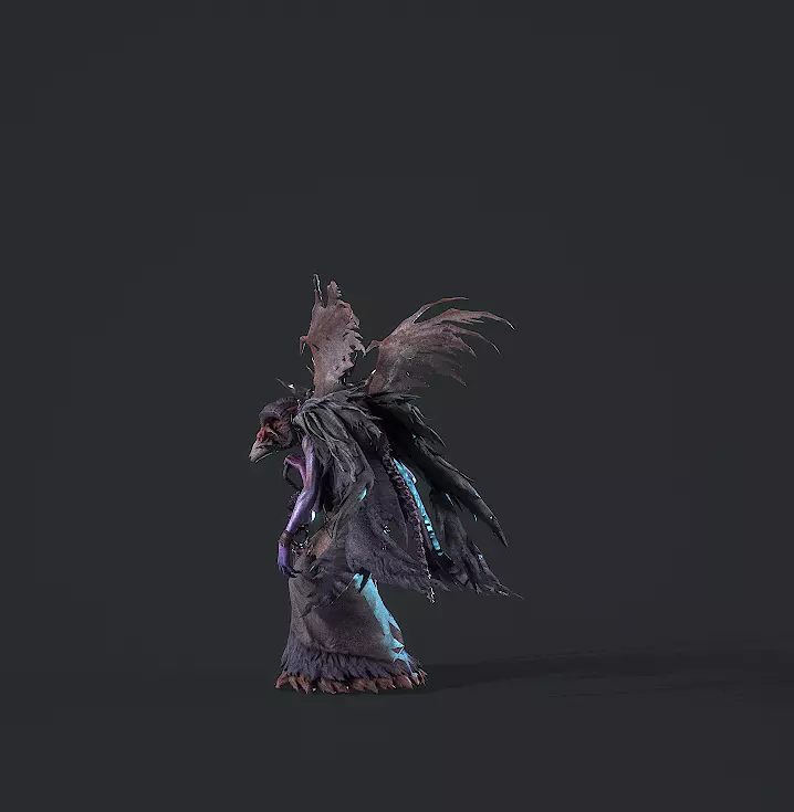 sheep-headed wizard Low-poly 3D model_16