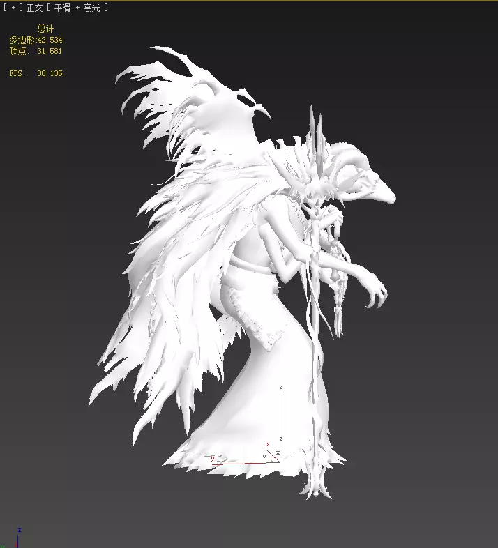 sheep-headed wizard Low-poly 3D model_22