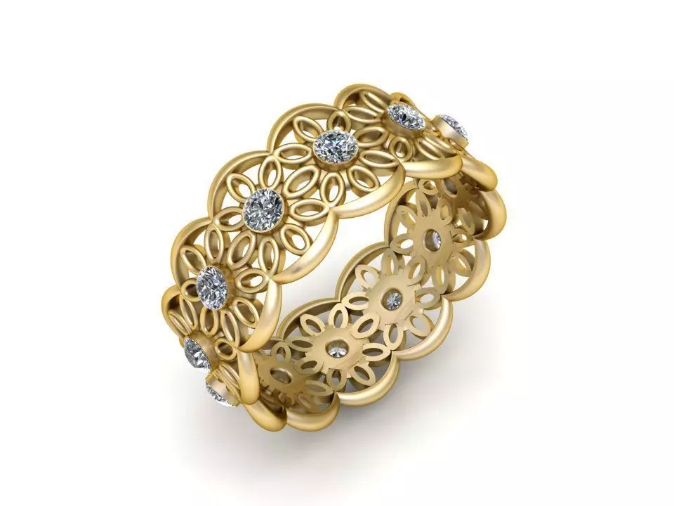 beautifully crafted gold 3D print model