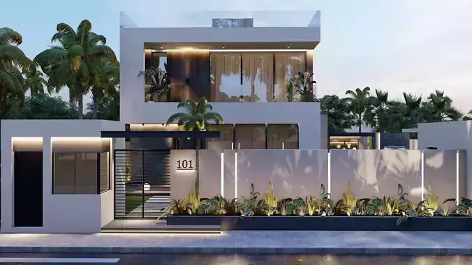 Sketchup Modern Villa Design 