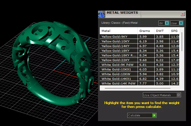 gold filigree ring 3D print model_4