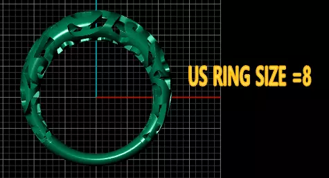 gold filigree ring 3D print model_3