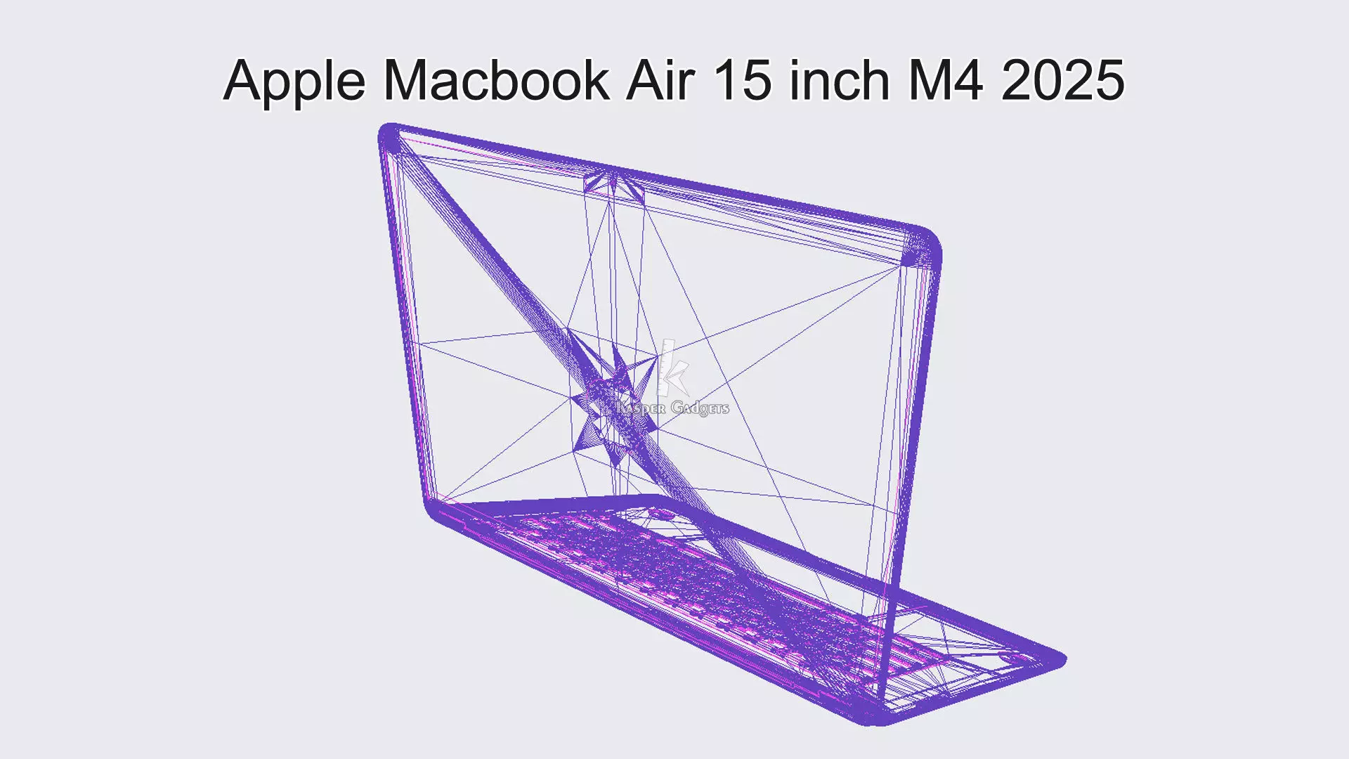 Apple Macbook Air 15 inch M4 2025 3D print model_15