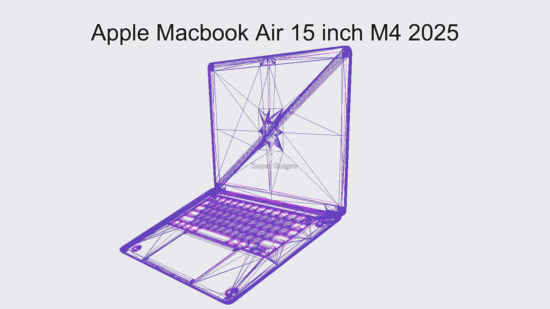 Apple Macbook Air 15 inch M4 2025 3D print model_16