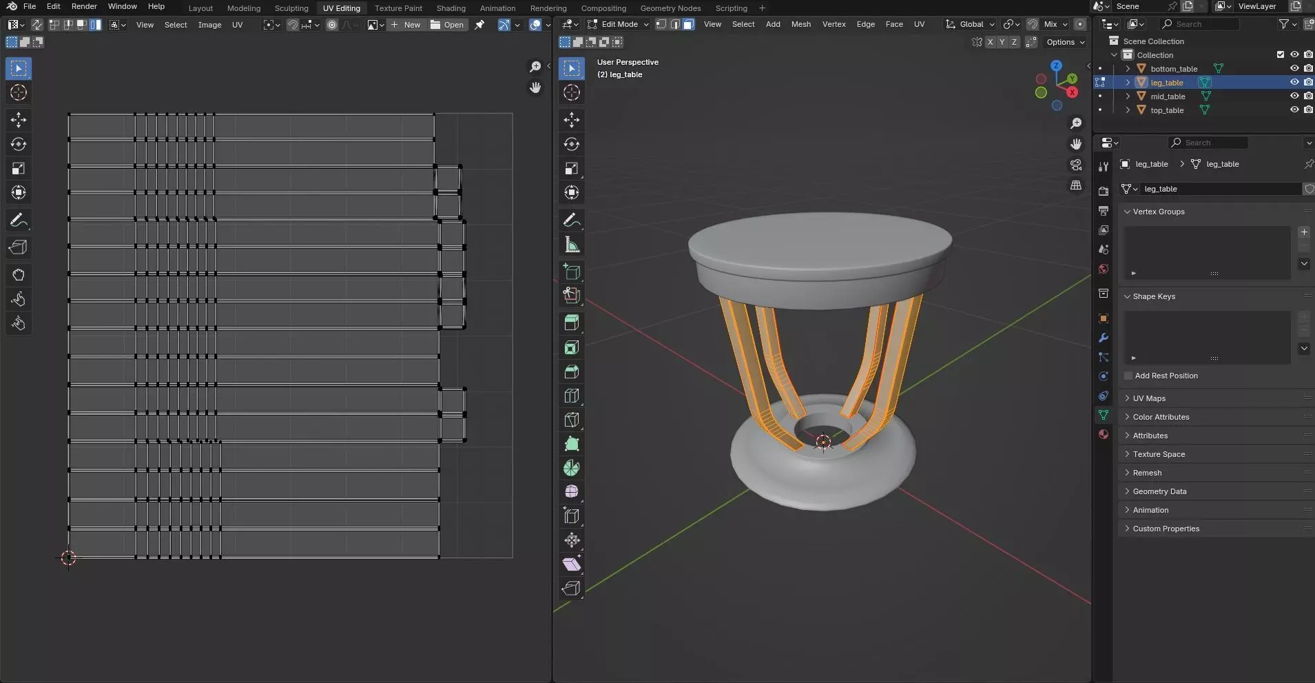 Round Table CG40 3D model_10