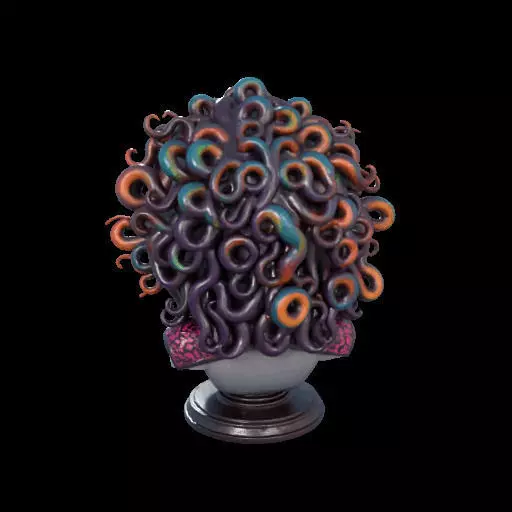 2088  Medusa Gorgon Head 3D Model  magic 3D print model_8