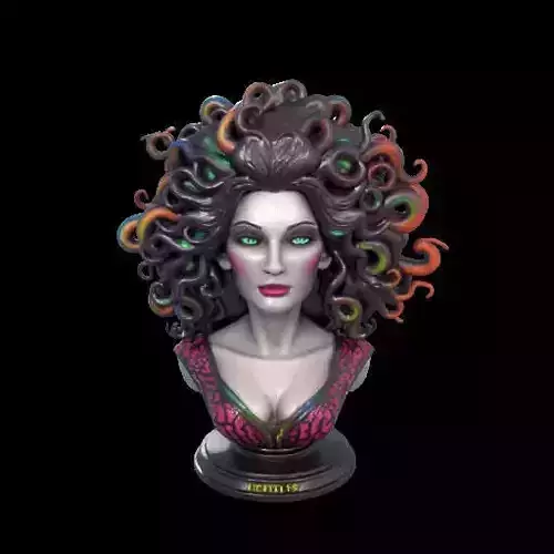 2088  Medusa Gorgon Head 3D Model  magic