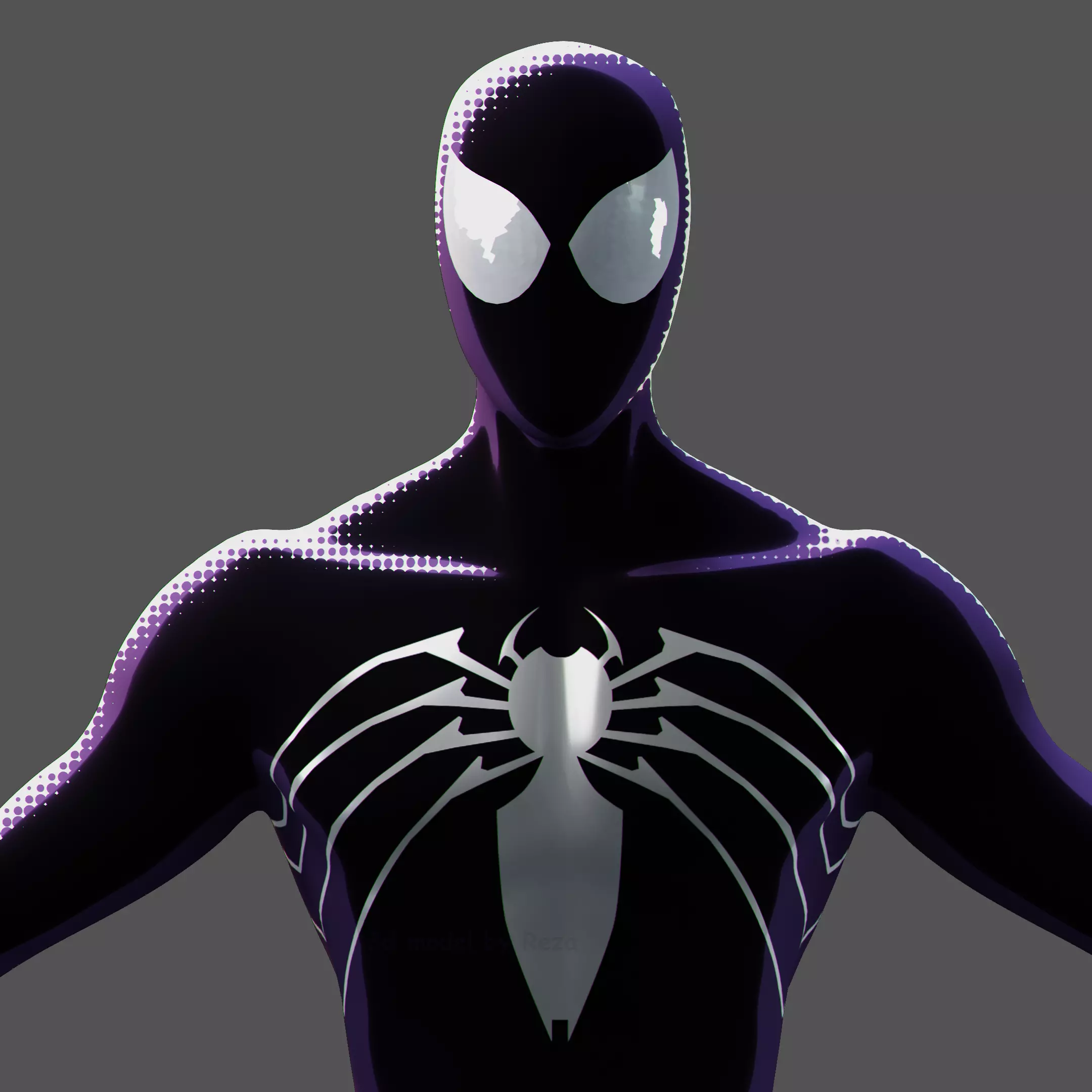 Spider-man Into the Spider-verse ITSV Peter Parker SUIT 3D Model 3D model_9